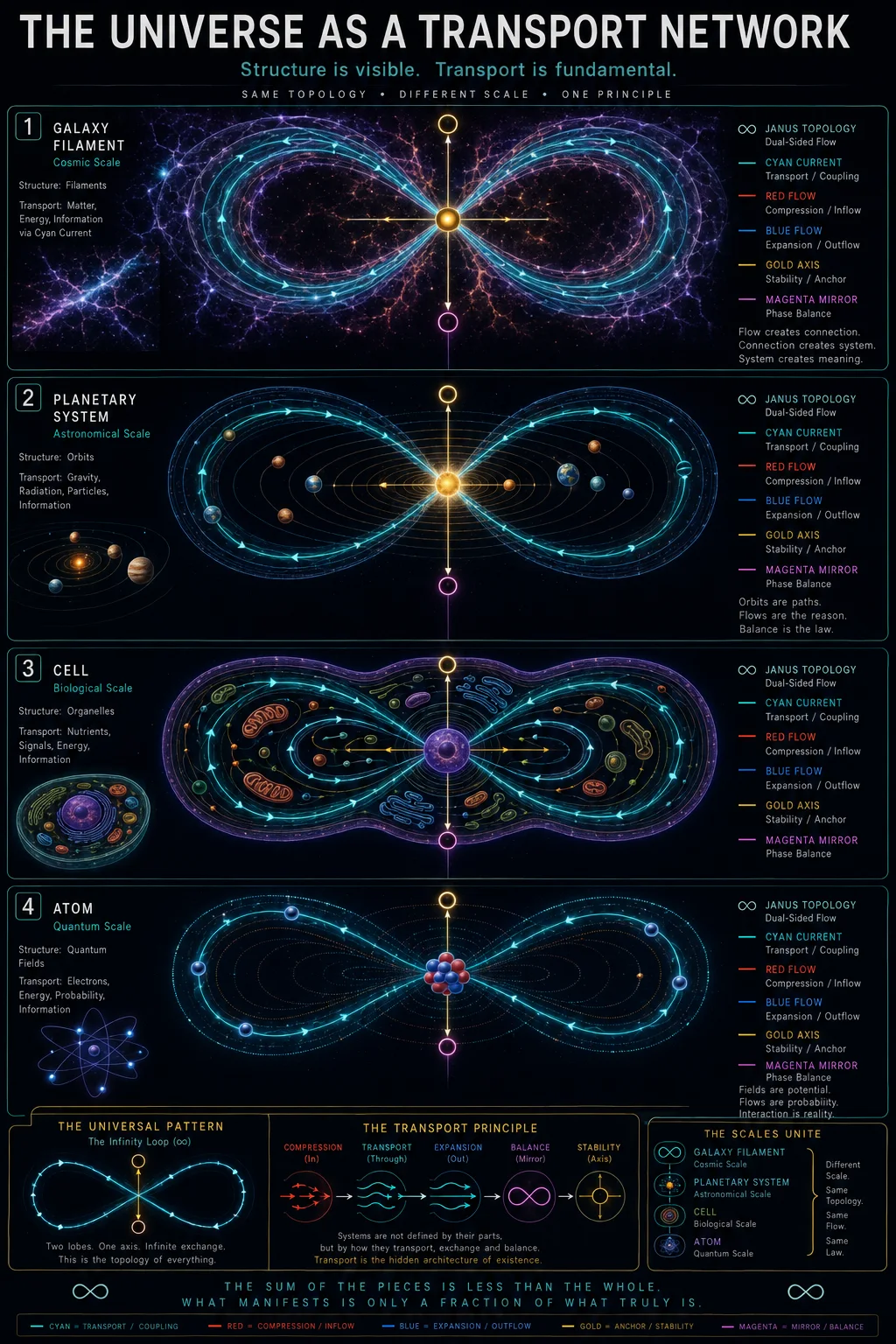 NEXAH Atlas — The Universe as a Transport Network