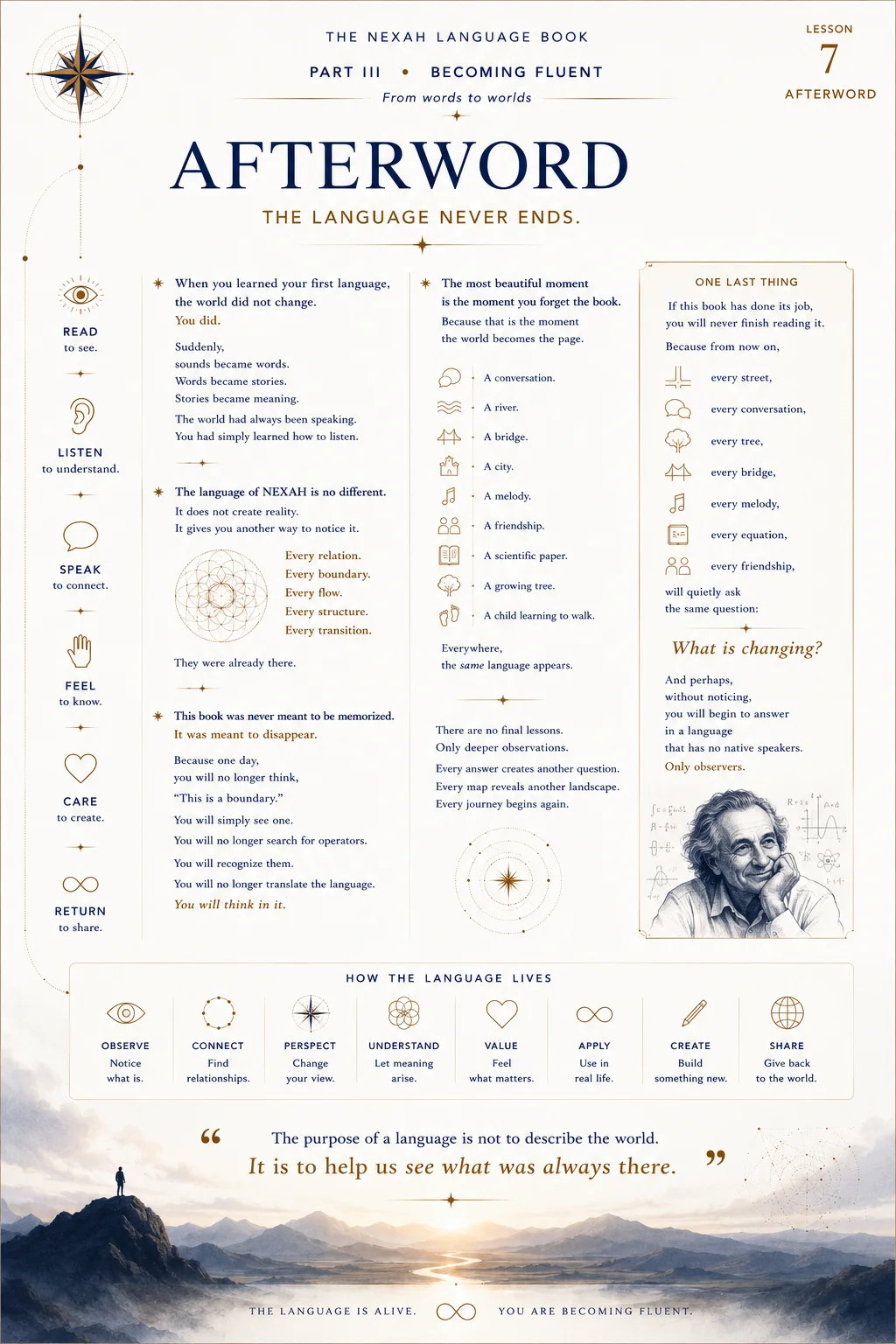 The NEXAH Language Book — Afterword