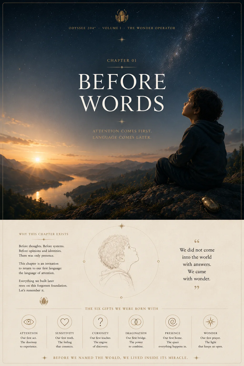 The Wonder Operator — Before Words